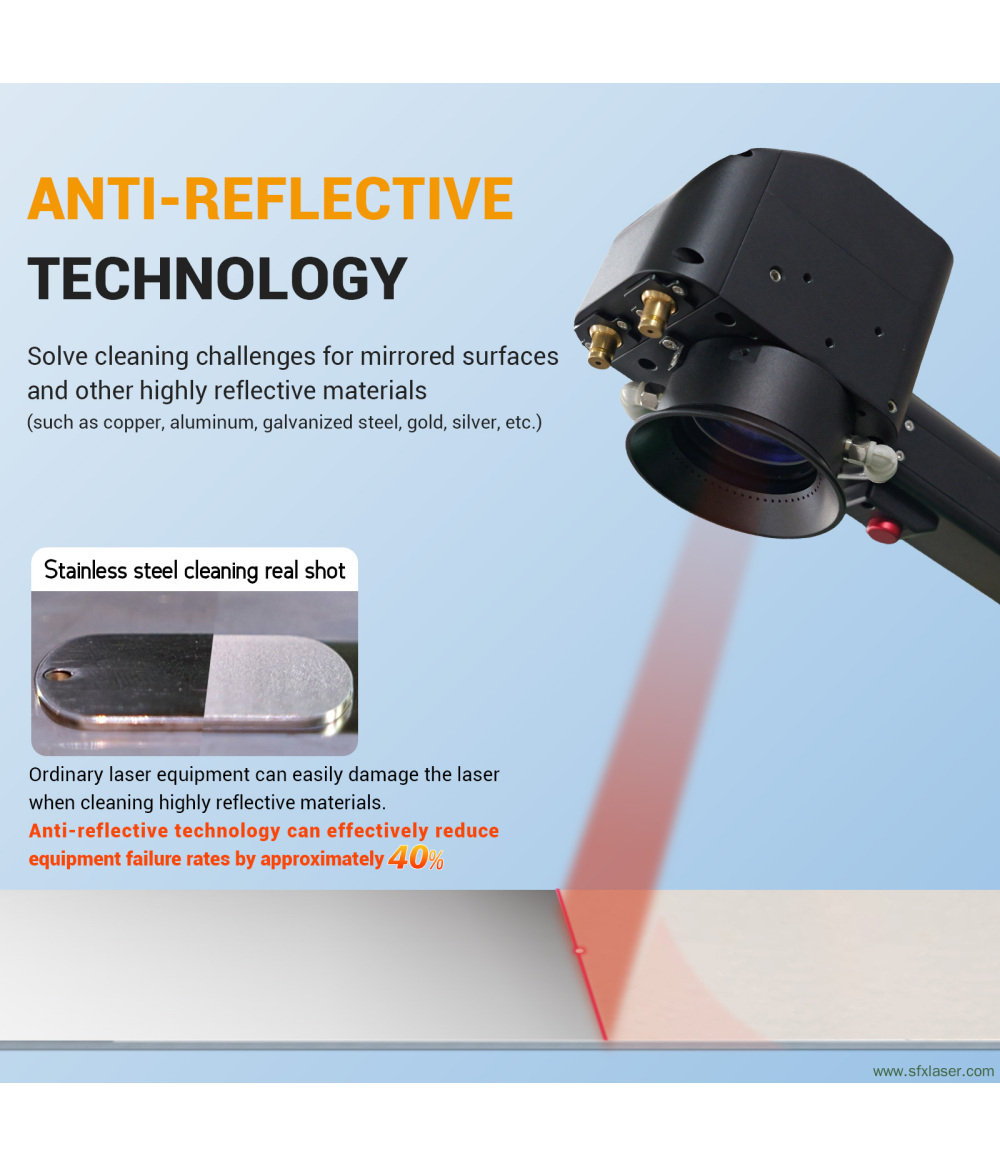 SFX APC 200W 300W 500W SmartLink Air Cooled Laser Cleaner Laser Wood Cleaning Machine with IoT Technology and Self Propelled Device SFX APC 200W 300W 500W SmartLink Air Cooled Laser Cleaner Laser Wood Cleaning Machine with IoT Technology and Self Propelled Device